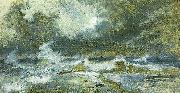 holger drachmann havet i opror Germany oil painting artist